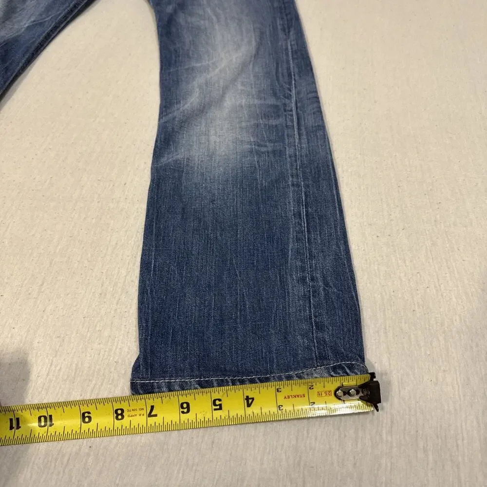 Diesel Safado Straight Mens 32x32 Blue Jeans Wash Cowboy Western Nice Fade EUC